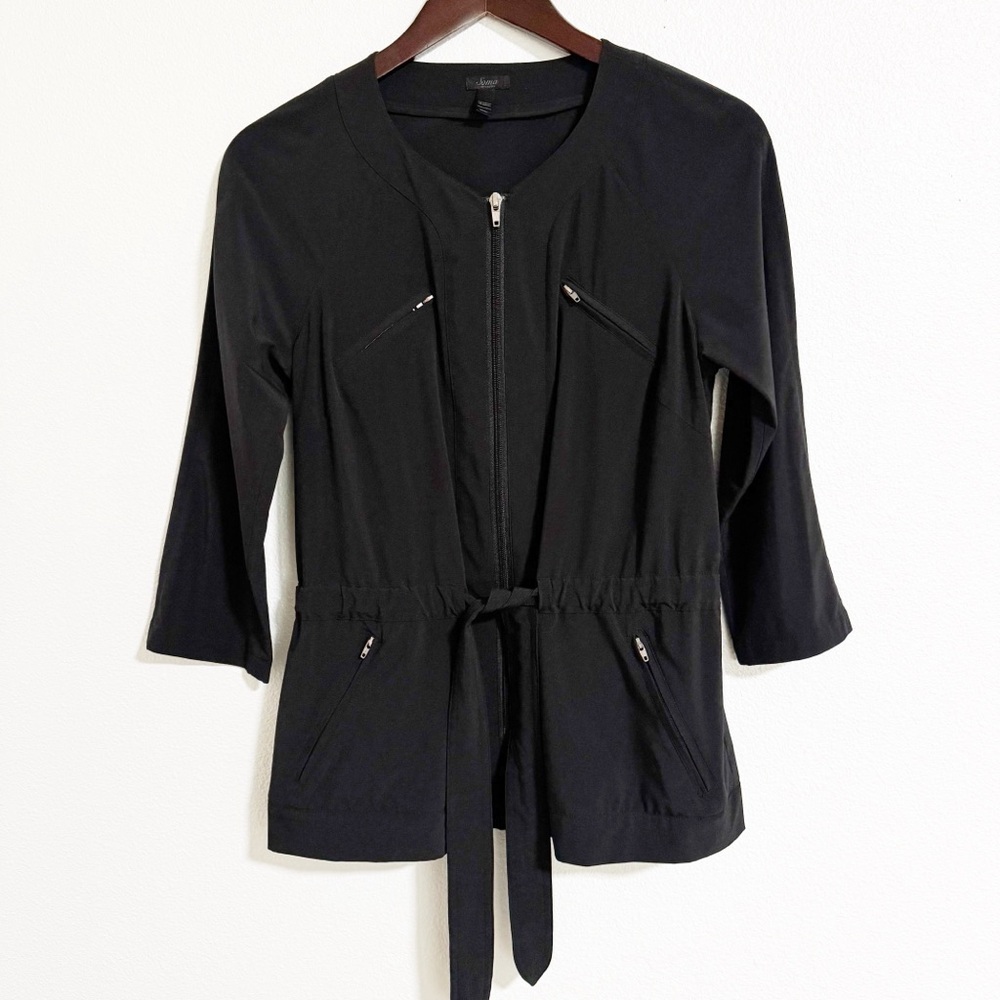 Soma Lightweight Drawstring Peplum Jacket